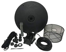 Custom Pro 1/3 HP Floating Pond and Lake Fountain Kit - 3500 GPH Pump, 4 Spray Styles, 100 Foot Cord