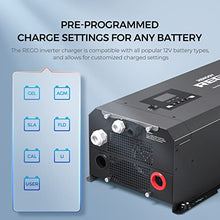 Renogy REGO 3000W Pure Sine Wave Inverter Charger with LCD Display