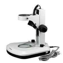 AmScope TS130R-LED Microscope Table Rack Stand with LED Lights White
