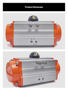 JJAMBTEQ Pneumatic Actuator at Aluminum Alloy Butterfly Valve Pneumatic Head for Ball Valve Butterfly Valve Double Action(AT75)