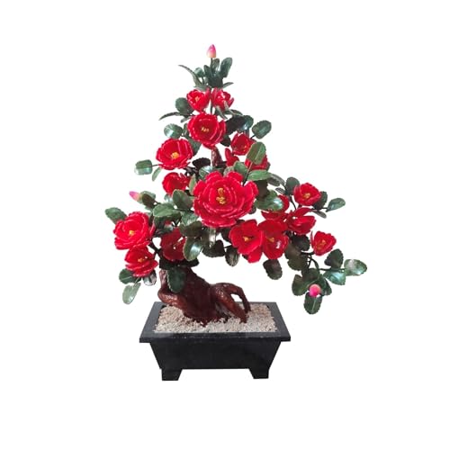 YXIANG56Q Fake Plants Artificial Bonsai Tree -Jade Indoor Plant Decoration for Desk Table Office Bonsai Tree