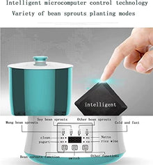 KFJZGZZ Smart Bean Sprout Machine, Germination Tank Seed Germination Machine LED Display Time Control Automatic Bean Sprout Machine 3M Extension Cable 2Pcs