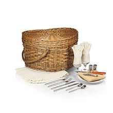 Storage Basket,Insulated Cooler Bag Picnic Outdoor Camping Heart-Shaped Rattan Wicker Foldable Double Handle Design
