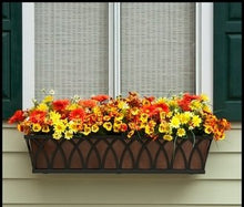 60" Arch Decora Window Box with Bronze Galvanized Liner