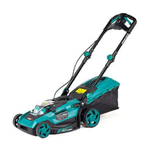 NAC Battery Lawnmower 20 V, Battery Operated Lawnmower with 2 x Li-Ion Batteries 4.0Ah and Dual Charger 3.0 A, Cutting Width 40 cm, Lawn Mower, Electric Collection Tray 40 Liters, Cutting Height 25-75