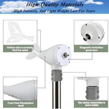 16000W/20000W Wind Turbine Generator Kit, Portable Vertical 12V 24V 48V