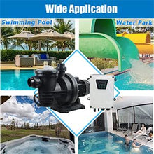 Solar Powered Swimming Pool Pump,900W 92GPM Hybrid Swimming Pool Pump Kits with MPPT Switching Controller,AC 85-260V / DC 110V