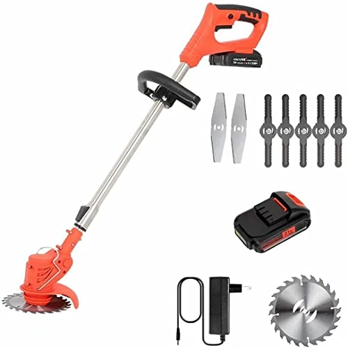 AMYYTL 24V Battery Cordless Weed Electric Lawn Mower Push-Type Electric Gardening Tool Lawn Mower