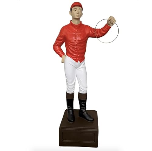 Classic Lawn Jockeys Red Matte Garden Statue, 36" Height