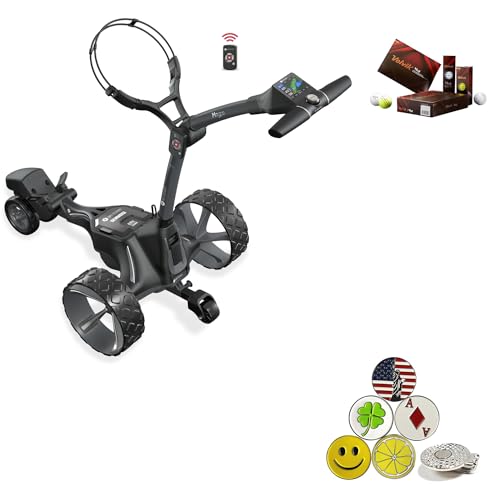 AMBA7 M7 GPS Remote Touchscreen Electric Cart Bundle Black