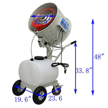 HayWHNKN Industrial Misting Cooling Spray Fan Electric Humidification and Watering 560m³/min 60L Water Tank One Motor