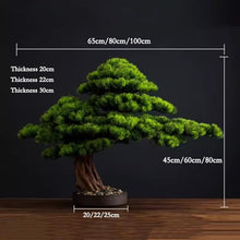 Small Bonsai Tree Simulation Chinese Bonsai Living Room Study Simulation Plant Decoration Office Plant Decoration Porch Decoration Fake Bonsai Fake Plants (Size : C:80x100x25cm)