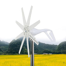 HENGJINGTR 220v, 5000W Efficient Wind Turbine Generator, Reliable Power Output 12V 24V 48V Portable Vertical Wind Power Turbine Generator Kit with Charge Controller (White) ﻿