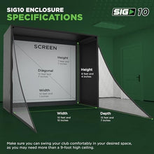 The Indoor Golf Shop SIG12 Golf Simulator Enclosure with SIGPRO Premium Screen