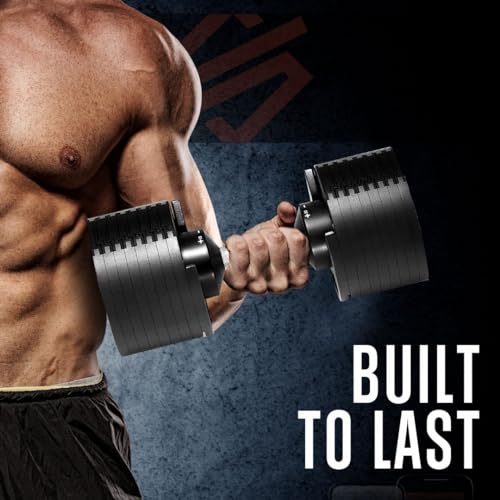 SQUATZ Adjustable Dumbbell Set Black
