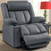 HTERWQEA Triple Motor Power Lift Recliner with Heat Massage & Lay Flat