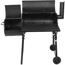 qiuqiu Charcoal Barbecue Grill Smoker Outdoor Garden BBQ Trolley with Wheels and Temperature Gauge for Camping Picnic Party Barbecue Charcoal Portable BBQ Grill Garden