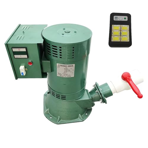 OLONETO 5KW Single‑Phase Micro Hydroelectric Generator – Auto Voltage Stabilizer & Leakage Protection, 110/220V 50 Hz, 15–40 m Head, Copper Wire With Clip Garden Light(220v)