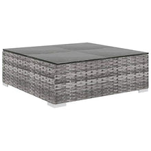 BUKSCYJS Patio Couch, Patio Lounge Chairs, 12 Piece Patio Lounge Set with Cushions, Robust and Durable Suitable for Porch, Balcony or Other Outdoor Space Poly Rattan Gray