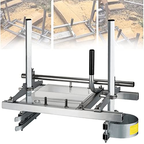 BCSRVCE Chainsaw Mill Portable Chainsaw Mill 36" Inch Steel and Aluminum Planking Milling Bar Size Cutting Milling Sawmill Accessories Chain Saw Sharpener Tool