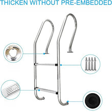 LYSSJBH Pool Hand Rail Handrail Stainless Steel Swimming Pool Rail Pool Railing Swimming Pool Escalator with Non-Slip Swimming Pool Ladder Pedal for Pools Hotels Water Parks