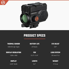 Athlon Optics Cronus ATS Clip On Thermal Black