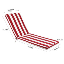 JTJIYN 1PCS Outdoor Lounge Chair Cushion Replacement Patio Funiture Seat Chaise for Furniture
