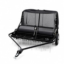 48" Tow-Behind Combo Lawn Sweeper with Dethatcher and Hamper