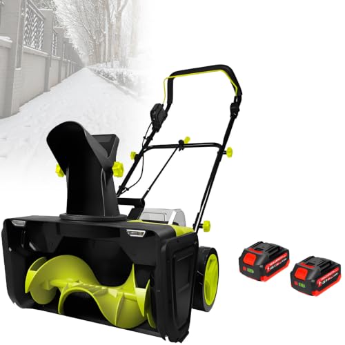 Electric Snow Removal Machine, 20 Inch Brushless Snow Blower. A