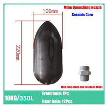 Bolisila 10KG High-Pressure Stainless Steel Quenching Nozzle Cleaning Car Accessories for Mines M36 Sewage Dredging Ceramic Core Nozzle(M36 10KG 1-12 350L)