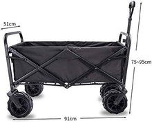 Folding Garden Trolley Cart Heavy Duty Wagon Multi-Function Shopping Cart for Outdoor Camping Beach Supermarket