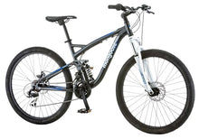 Mongoose Men's Detour Mountain Bike Grey Full Susp