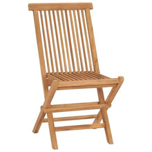 RJPLMFV Folding Patio Chairs 8 pcs Solid Teak Wood Outdoor Chairs Balcony Chair Deck Chairs for Gardens, courtyards