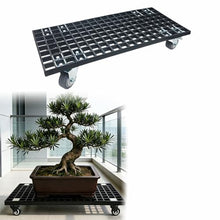 Jidanmian Heavy Duty Metal Plant Caddy with Wheels, 440-992lbs Capacity, Mobile Plant Stand with Brakes, for Indoor and Outdoor, Yards, Gardens, Balconie, Black(77x50cm)