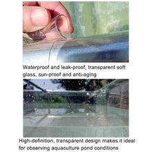 Zfmnoyev Large Outdoor Aquarium Pool Pond with Clear Viewing Window, Foldable Bring Koi Pond with Drain Valve, for Garden Support Fish Breeding Swimming Pool(0.5x0.5x0.9 m)