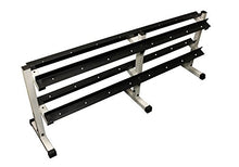 Ader Octagon Rubber Dumbbells 5-60 LB (780LB) w/ 2 Tier 72" Dumbbell Rack