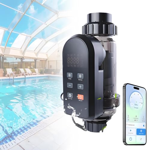 Ofyphth Salt Chlorinator, Salt Pool Chlorine Generator System, App Remote Control, for Swimming Pools, Hydrotherapy Pools, Spas, and Hot Spring Pools. LC200A