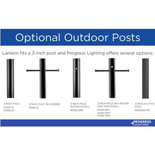 Progress Lighting Bradshaw Collection One-Light Outdoor Post Lantern Textured Black