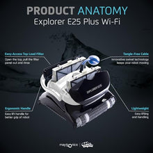 Dolphin Explorer E25 Wi-Fi Robotic Pool Vacuum Cleaner Black