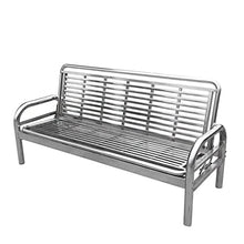 GVBNOTT Porch Chairs Garden Bench Multifunctional Stainless Steel Sofa Bed Household Folding Bed Dual-Purpose Sofa Bed Wrought Iron Leisure Sofa Seat Outdoor Bench Garden Bench