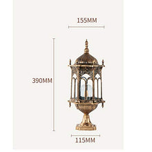 Wall Column Light Outdoor Pillar lamp Garden Step Corridor Street Garden Fence Post Lights Retro Chapiter Lamps