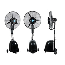 Banfluxion Industrial Misting Fan Electric Spray Fan 26” High Velocity Mister Humidification and Watering Cooling System, 110V, Black