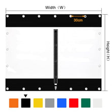 Outdoor Clear Panel Curtain,Waterproof UV Resistant Side Panels,WxH-6x3m(19.7x9.8ft)