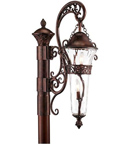 Kalco 9422BB, Anastasia Cast Aluminum Outdoor Post Lighting, 120 Total Watts, Bronze
