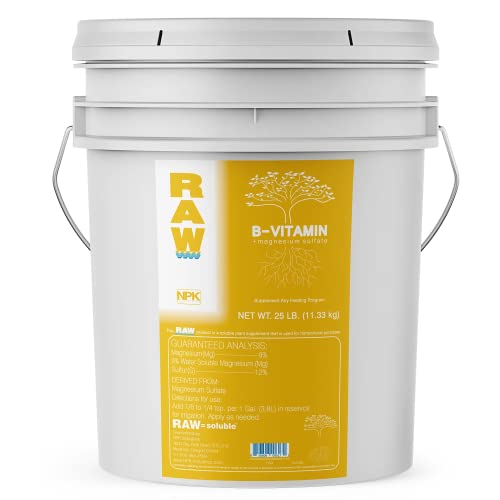 RAW B-Vitamin - Plant Nutrients Supplement, Water Soluble Powder, 25 lb