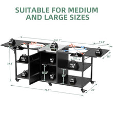 Heavy-Duty Outdoor Grill Cart for Kamado Style BBQ Grills, Steel Barbecue Table with Tool Storage Shelf and Wheels (Black and Silver + Metal + Stainless Steel)