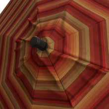 OROTLECT 11' Bronze Patio Umbrella With Auto Tilt And Crank Lift In Astoria Sunset Sunbrella