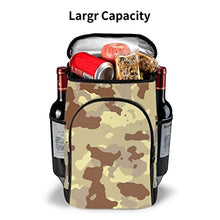 Khaki Men Women Waterproof Cooler Backpack Lunch Bags for Beach Party Fruits Beer Organizer Pack Bags (Color : A Size : 15 x 10.2 x 7.5 in)