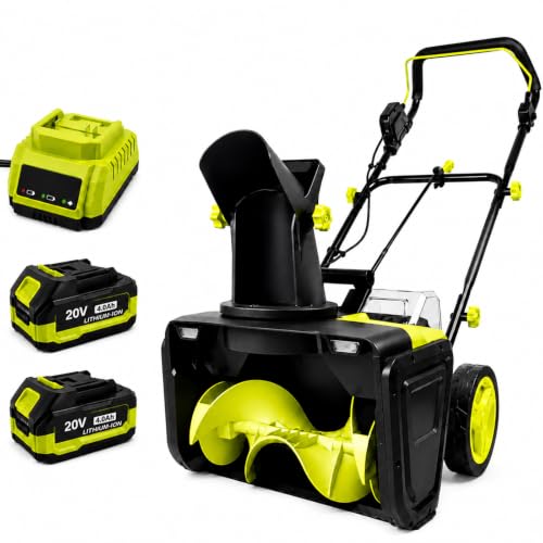 Battery Snow Blower 40V, 2 x 4.0Ah, Up to 30 min Runtime