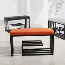 LZDRETUQ Porch Footstool Metal Household Shoe Bench Shoe Rack can sit on The Porch Storage Bench Shoe Bench Sofa Bench Bed end Bench Porch Bench Outdoor Bench Shoe Bench